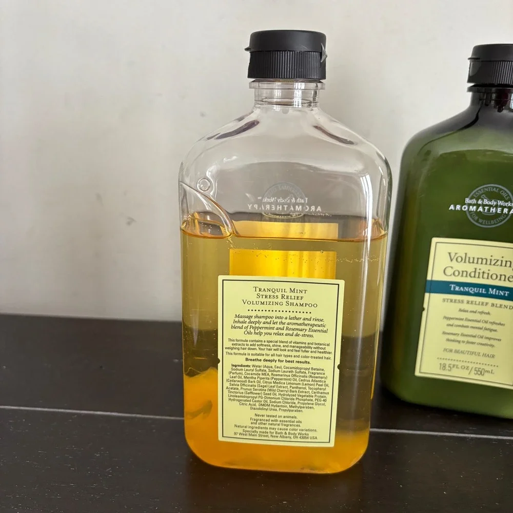 Bath & Body Works‎ Aromatherapy Tranquil Mint Volumizing Shampoo Conditioner Set